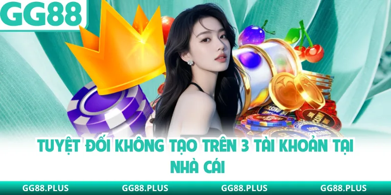 Tuyệt đối không tạo trên 3 tài khoản tại nhà cái